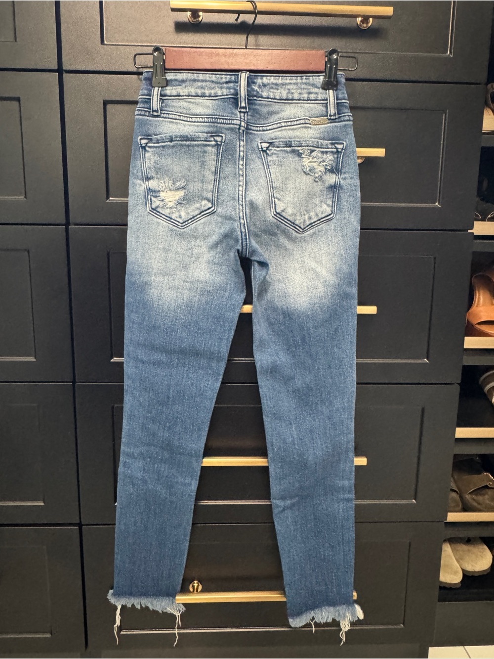 KanCan Light Blue Distressed Skinny Jeans - Picture 2 of 3